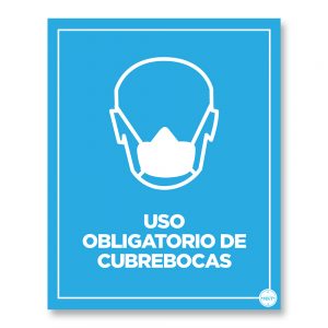 Señalética: Cubrebocas obligatorio