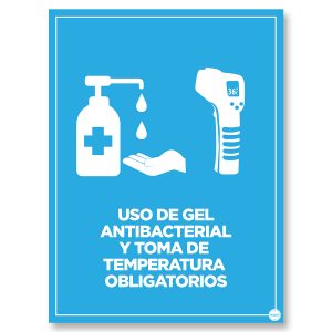 Señalética: Gel y Temperatura